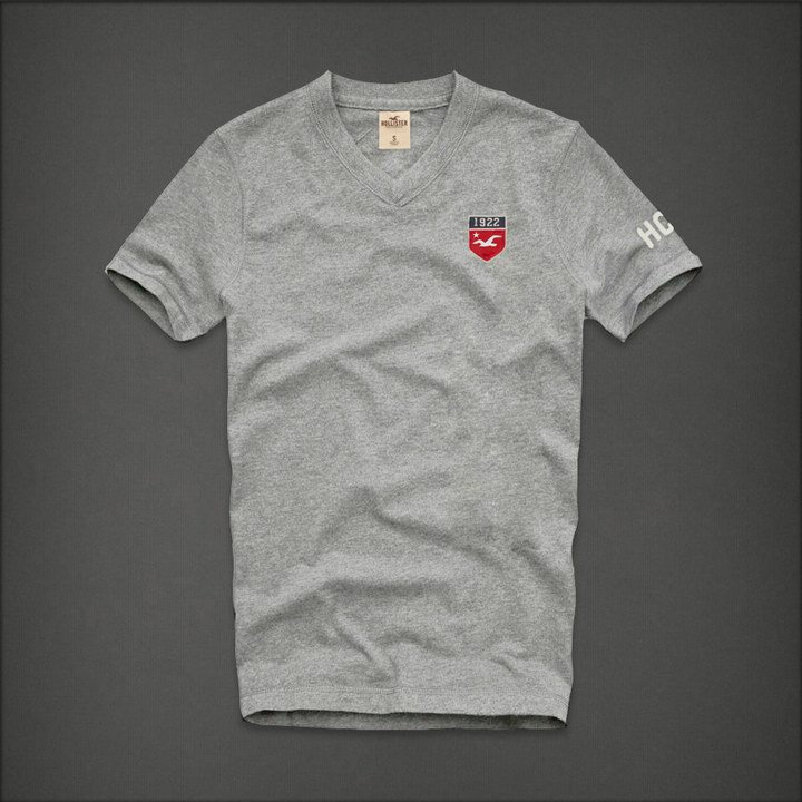 Tee shirt Hollister Homme Gris